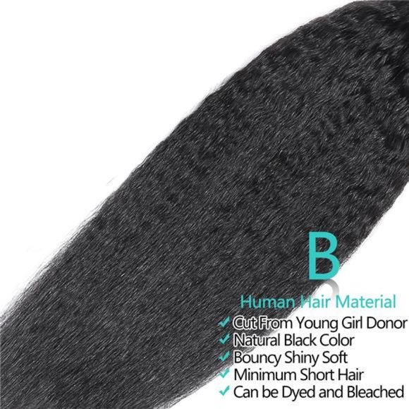 Panse Hair kinky straight bundles 10A Grade Brazilian Kinky Straight Human Hair main image 5